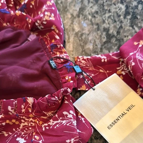 Elegant polyester Floral Long Sleeve maxi Dress NWT XXL - Picture 11 of 16